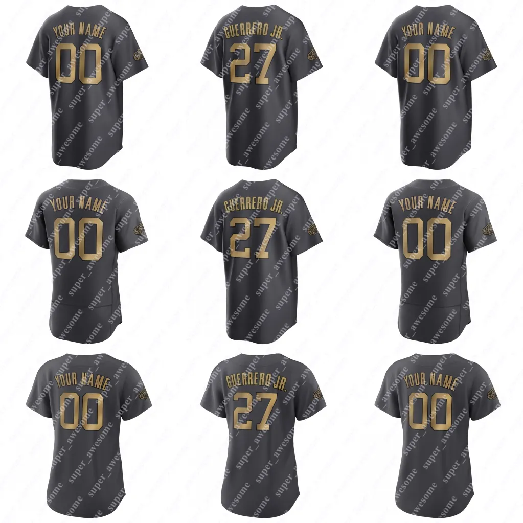 Maillot de baseball du match des étoiles 2022 Alejandro Kirk Vladimir Guerrero Jr. Jose Altuve Rafael Devers Tim Anderson Aaron Juge Mike Trout Giancarlo Stanton Shohei Ohtani