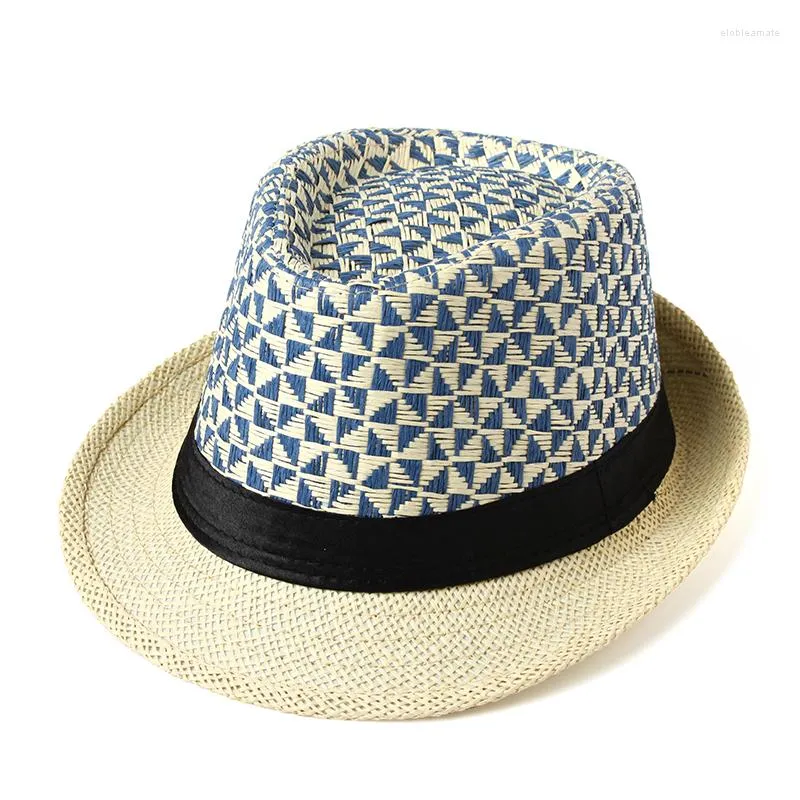 Chapeaux à large bord Été Dames Chapeau Mode Jazz Caps Couleur Tendance Plage Vacances Soleil Cool Respirant Cap Verano Hommes Femmes Paille ChapeauWide