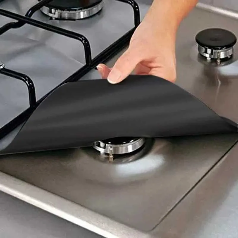 GAS POVETOP Protector Mat spis täcker foder Clean Cookware Mat Pad PoVetop Burner Protector Högtemperaturbeständiga köksmattor Tillbehör