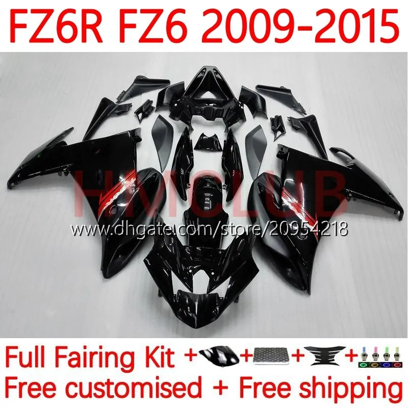 Kit di muratura per Yamaha FZ6N FZ6 FZ 6R 6N 6 R N 600 09-15 Bodywork 31NO.1 FZ-6R FZ600 FZ6R 09 10 11 12 13 14 15 FZ-6N 2009 2010 2012 2012 2013 2014 2014 2015 OEM Body Glossy Black Glossy Glossy Black Glossy Glossy Glossy Glossy