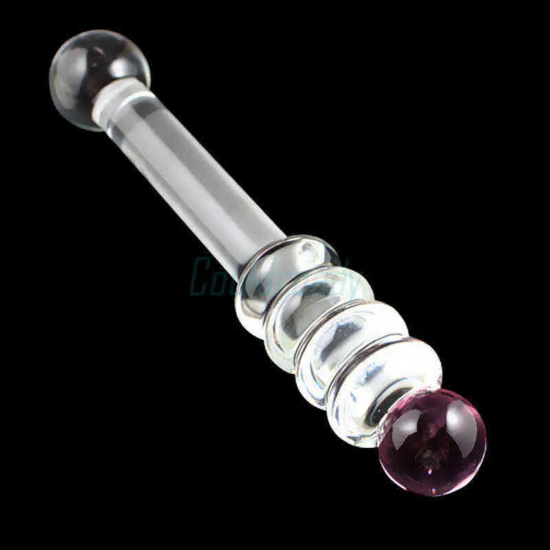 Dildo NXY, perline anali artificiali in cristallo, finto pene femminile in vetro, dildo anale, plug anale per adulti, masturbatore, giocattolo sessuale_voghion.com