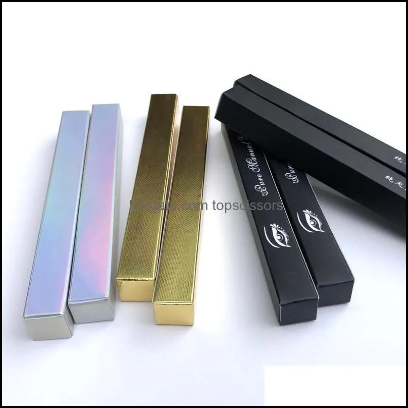 13styles Eyeliner gift box size 1.6*1.6*14.5cm Silver Gold Black pen Packaging Paper case Lipstick Package sample