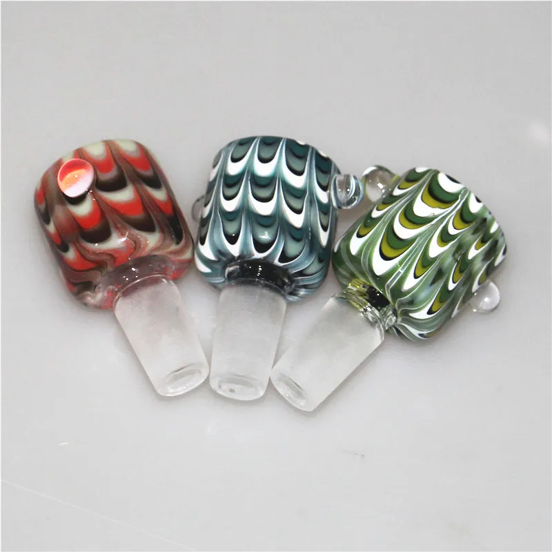 Hookah 14mm glass bowl Male Joint Slide bowl piece smoking Accessories For Bongs water pipes