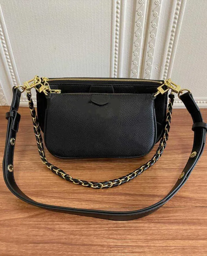 Modeväskor Kvinnor äkta läderväska med bokstäver klassiska presbyopiska påse handväska lady crossbody handväskor