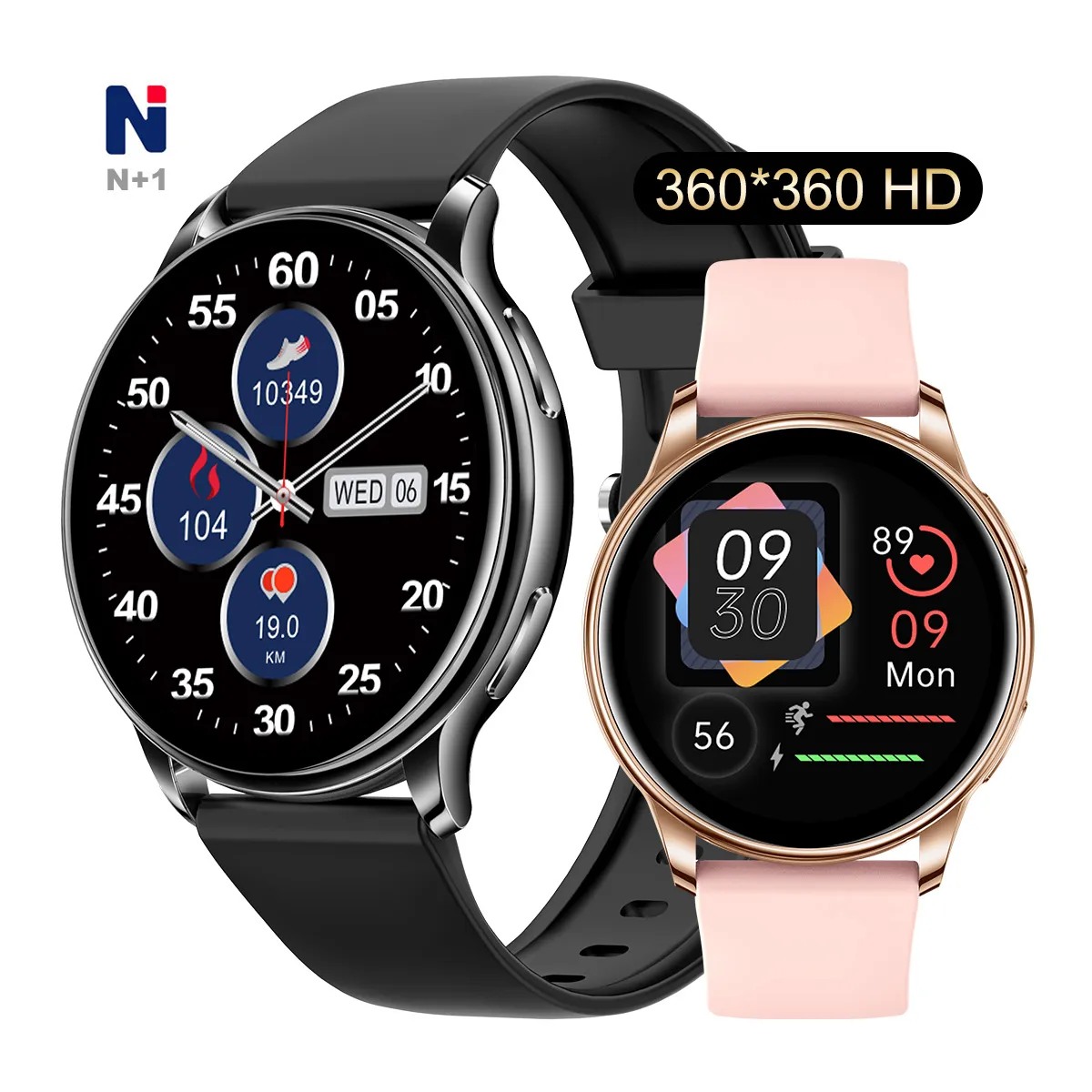 NYG02 Fabricante do termômetro 360x360 relógio inteligente Retina HD Smartwatches Ligue