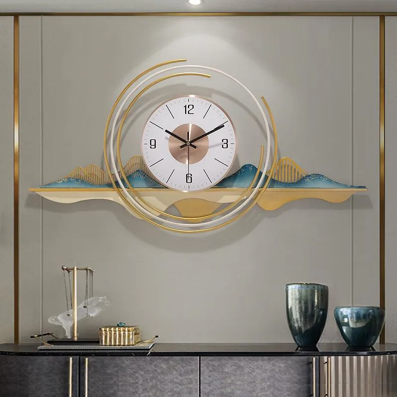 Wandklokken moderne luxe kunst grote klok woonkamer huis decore sfeer sfeermosferische mode trend online celebrity mute horloge