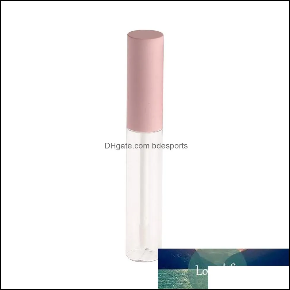 1pc 10ml Empty Round Lip Gloss Tube with Wand Applicator Refillable Plastic Lipstick Lip Balm Bottles Vials DIY Container New