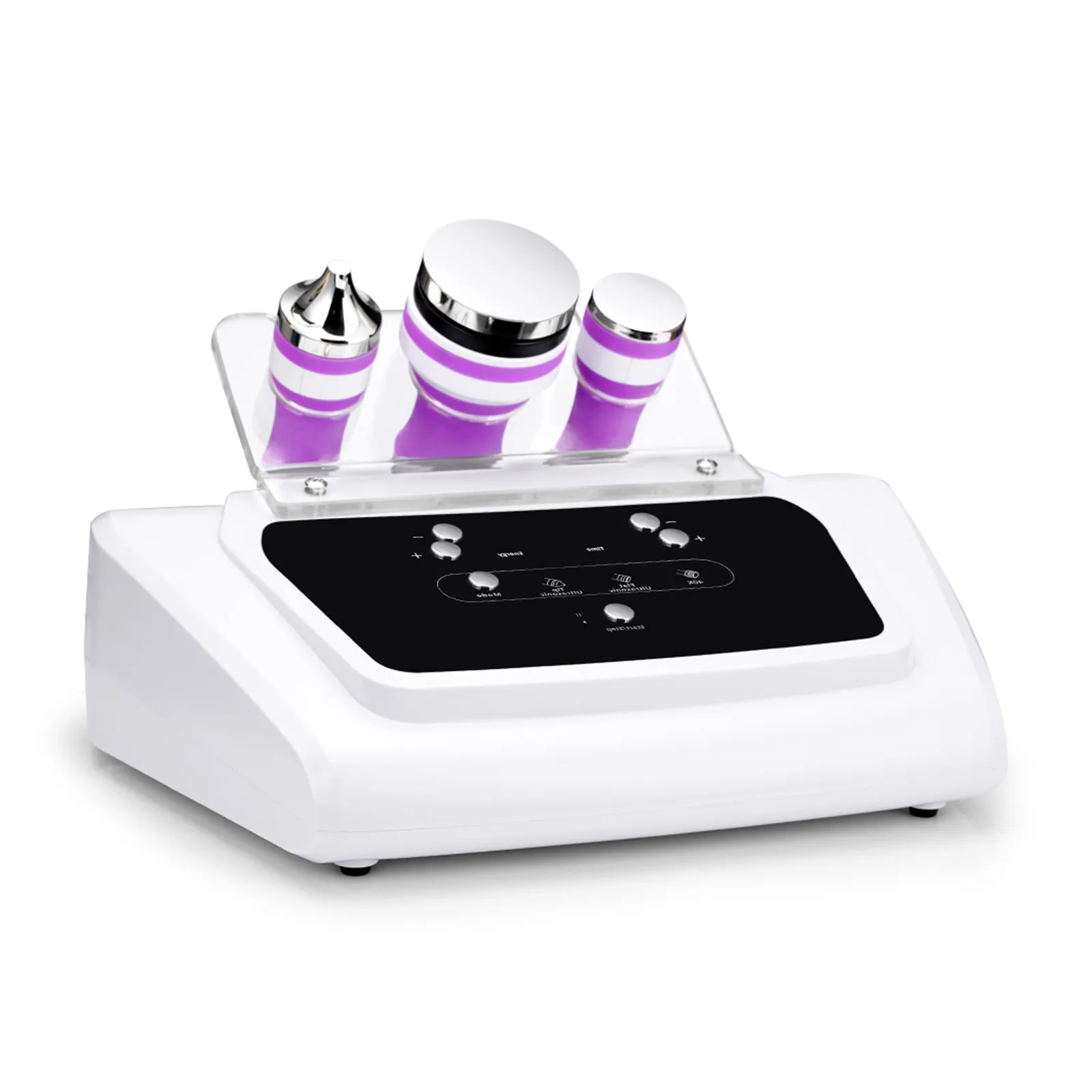 3 en 1 40K Cavitation Soins Du Visage Du Corps Anti-Cellulite Machine De Levage De La Peau Mise En Forme Du Corps Minceur 1MHZ Tête À Pointe Plate Elitzia