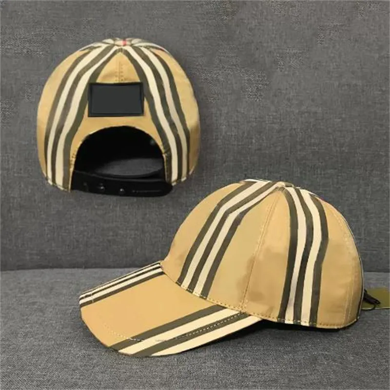 2022 kvalitet Herr Designer baseball Casquette Kepsar Mode Logotypen på baksidan Form Kvinnor Boltmössa Bomull Solhatt High Hop Klassiska hattar