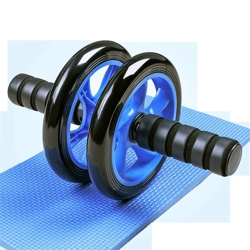 Ruota addominale Ab Wheel Rulli Ruote per esercizi Maniglie antiscivolo Allenamento fitness Palestra a casa Attrezzatura per esercizi per costruire muscoli T200506