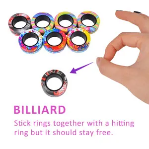 magnet rings finger fidget toys