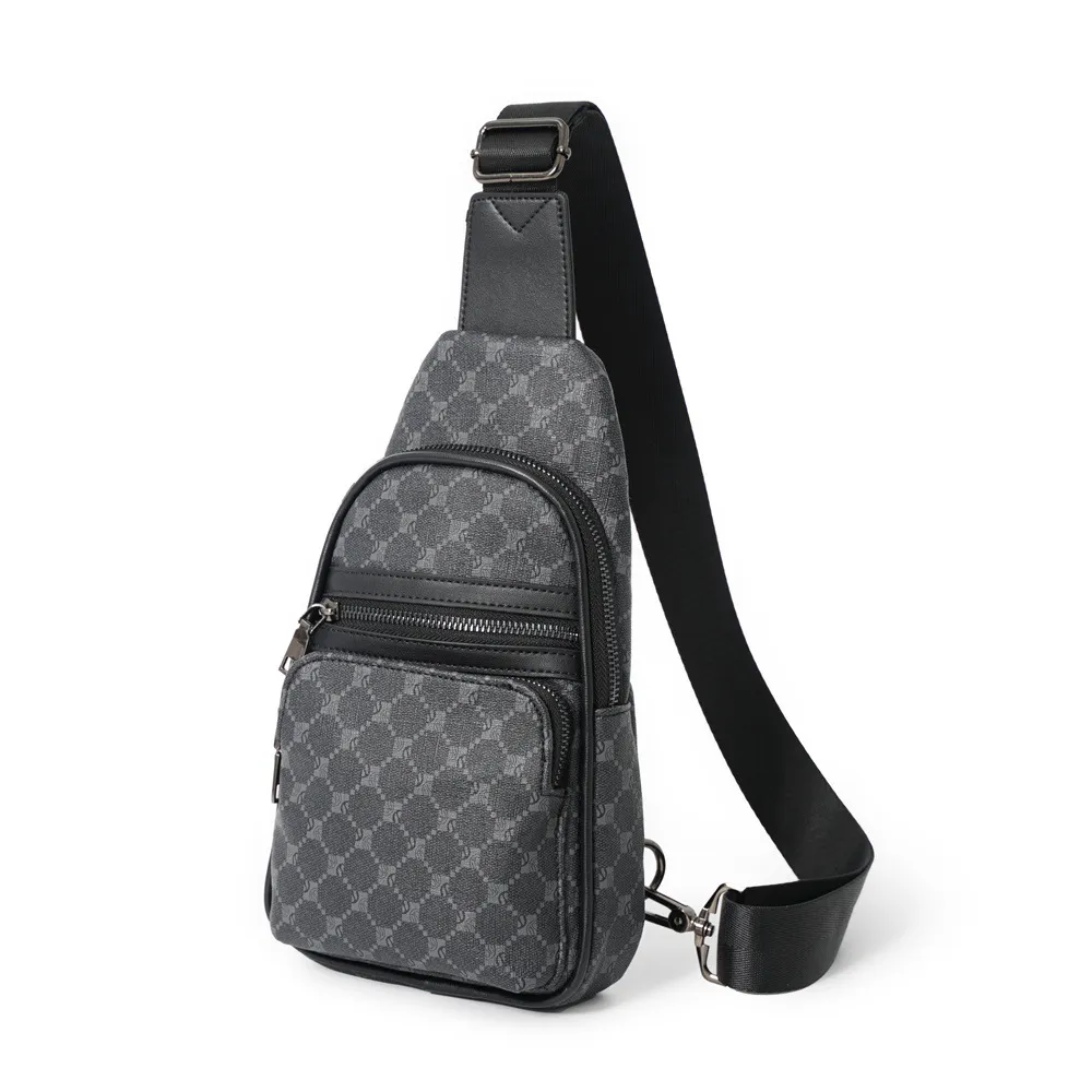 Moda homem mensageiro sacos xadrez sacos de ombro crossbody couro do plutônio estilingue saco para masculino preto único feminino mochila para meninas b2314