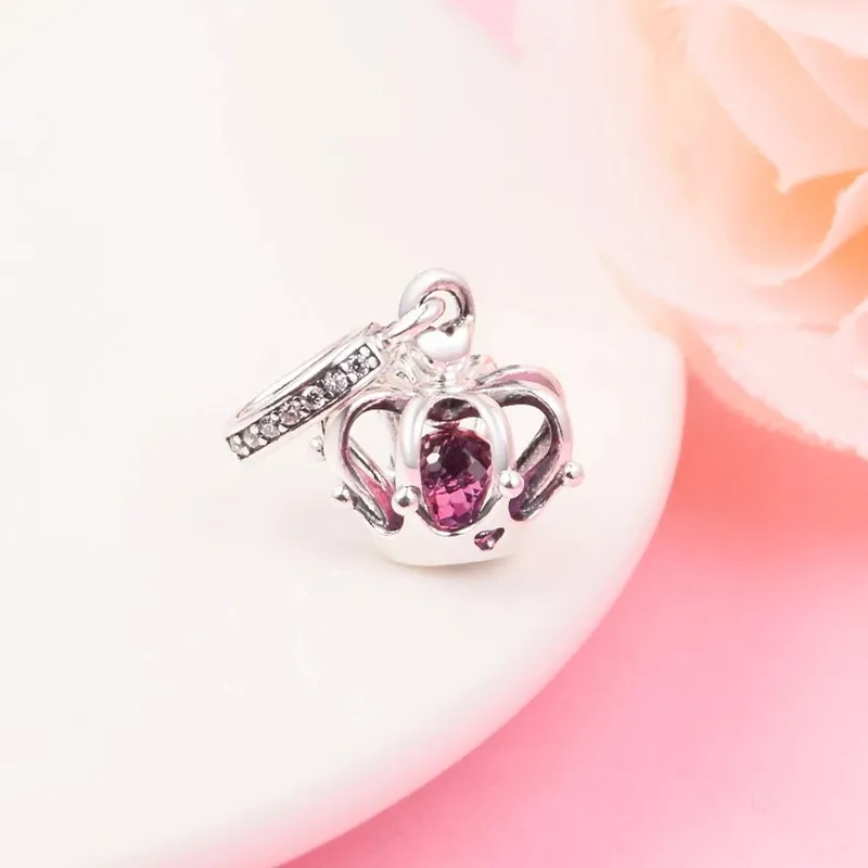 2022 Весна Серебряные бусины Regal Crown Changly Charm Fit Pandora Подвески Браслеты DIY Ювелирные Изделия Свободные Избранные Изделия Браслет Оптовая продажа 790763C01