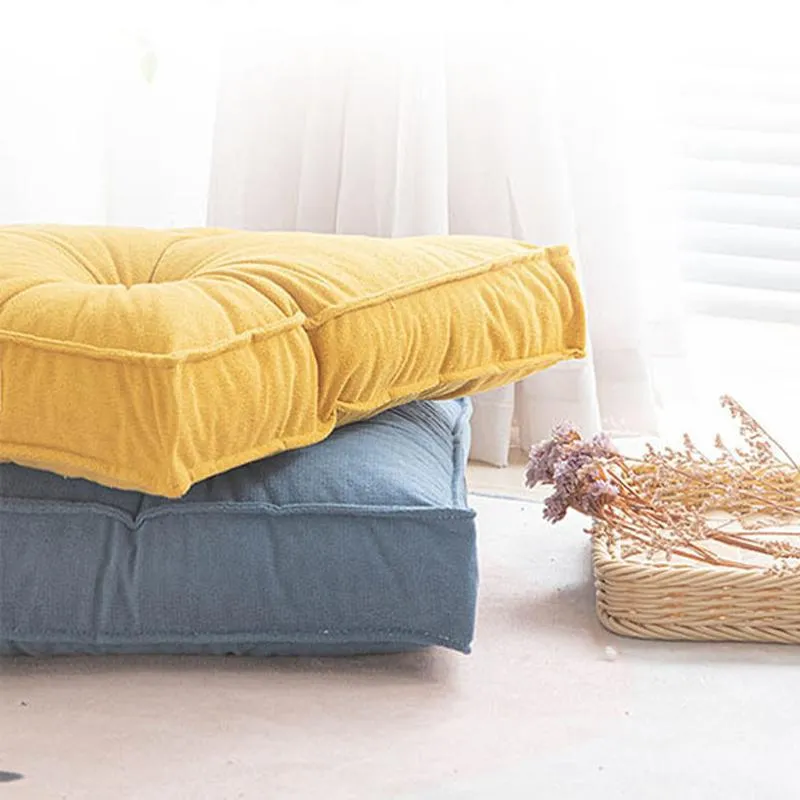 Floor Pillow Sofa Square Pouf Floor Cushions Soft Seat Pad Bedroom