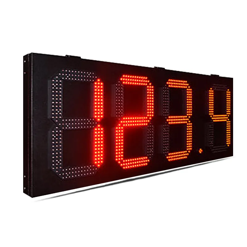 Factory direct wholesale display 12 inch single red RF wireless control 888.8 format gas station price display board