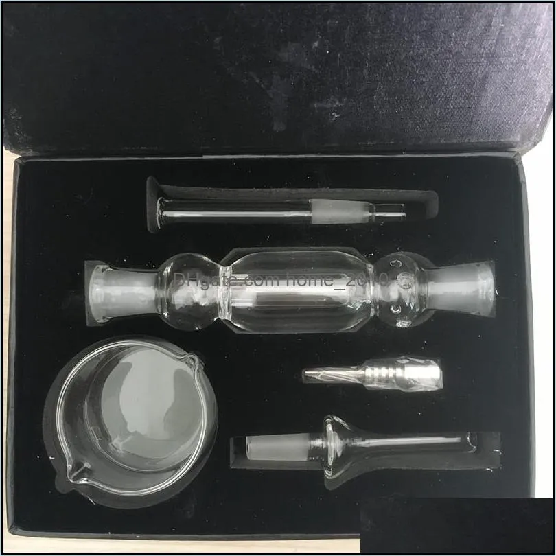 Dhl Free Shipping 2.0 Nectar nail Collector Glass Kit with 10mm gr2 titanium nail domeless joint