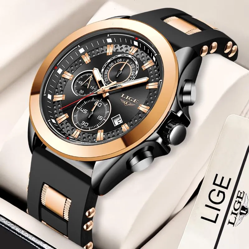 Sport Herrenuhr Top Marke Luxus Wasserdichte Quarz Armbanduhr Militär Chronograph Uhren Für Männer Datum Uhr Mann