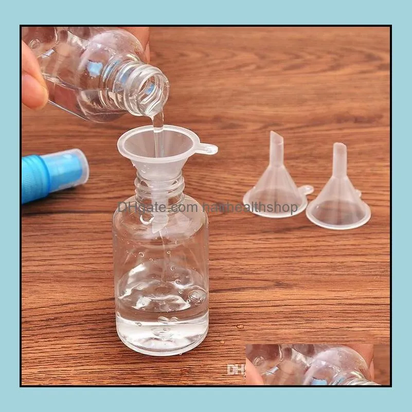 plastic mini small funnels for perfume liquid  oil filling empty bottle packing tool beauty tools