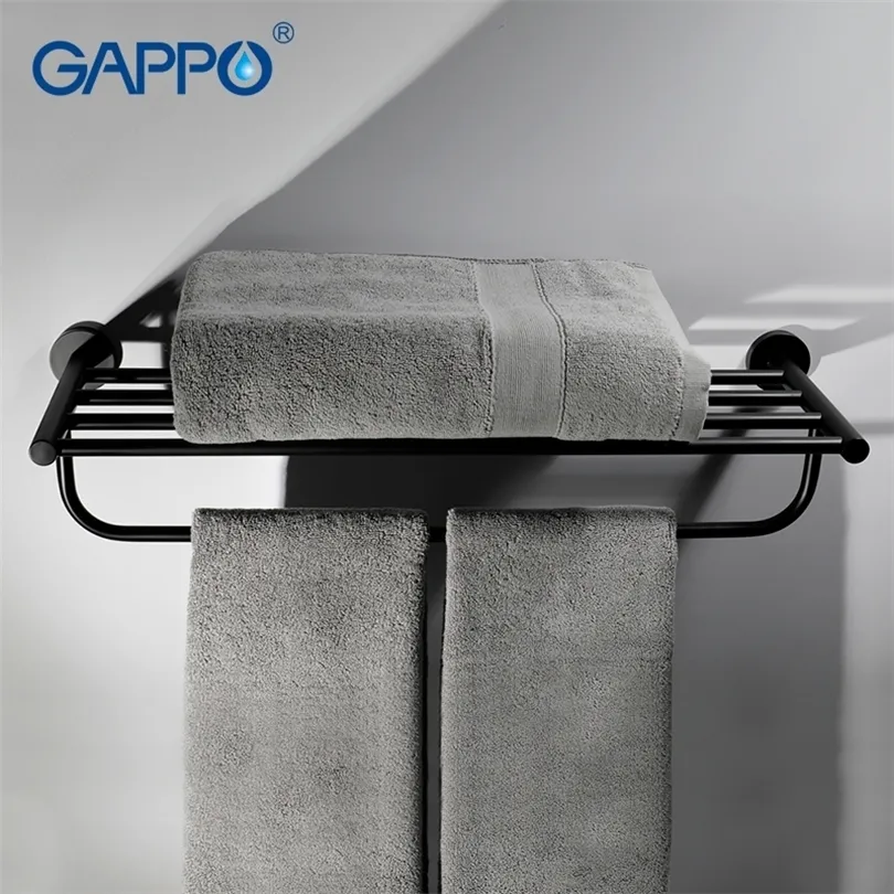 GAPPO Porte-serviettes Porte-serviettes de salle de bains Cintre Accessoires de bain Porte-serviettes en acier inoxydable Salle de bains Toalheiro T200915