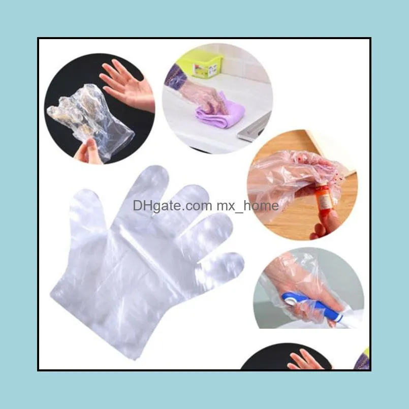 Thickened Disposable Plastic Gloves Food Cleaning Catering Protective Hand For Kitchen Food/Cleaning/Cooking/BBQ Fast Shipping DHL
