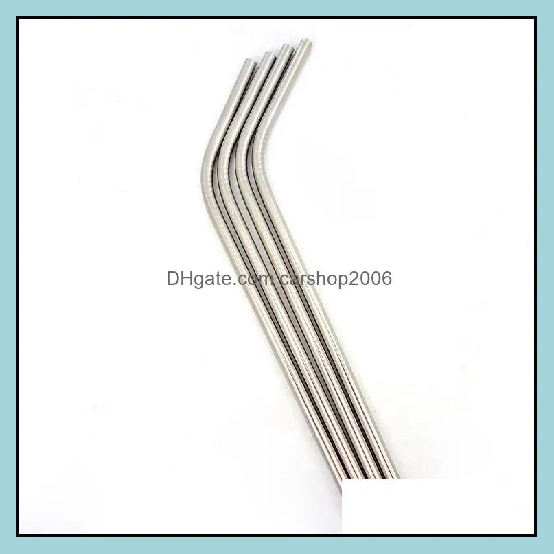 304 stainless steel drink bend straw curve straw 20 oz straw your laser logo engraved supported