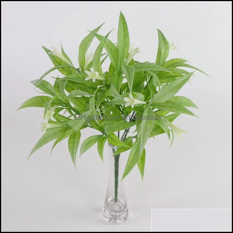 Decorative Flowers & Wreaths Beautiful Artificial Morning Glory Mini Plant With Leaf Plastic Fake Lily Aquatic Plants Home Room Decoration