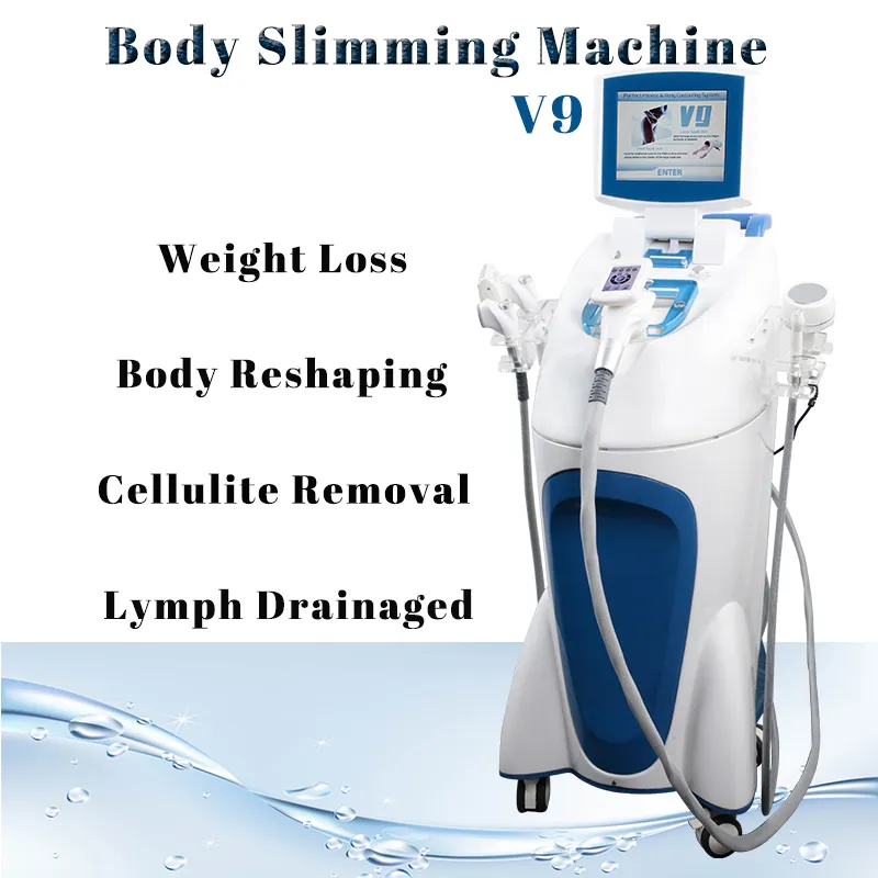 Ultraljudskavitation RF Slimming 5 I 1 Viktminskningsmaskin Fettborttagning Vakuum Roller Body Massager Cellulitreduktion Ögon Pennor Borttagning