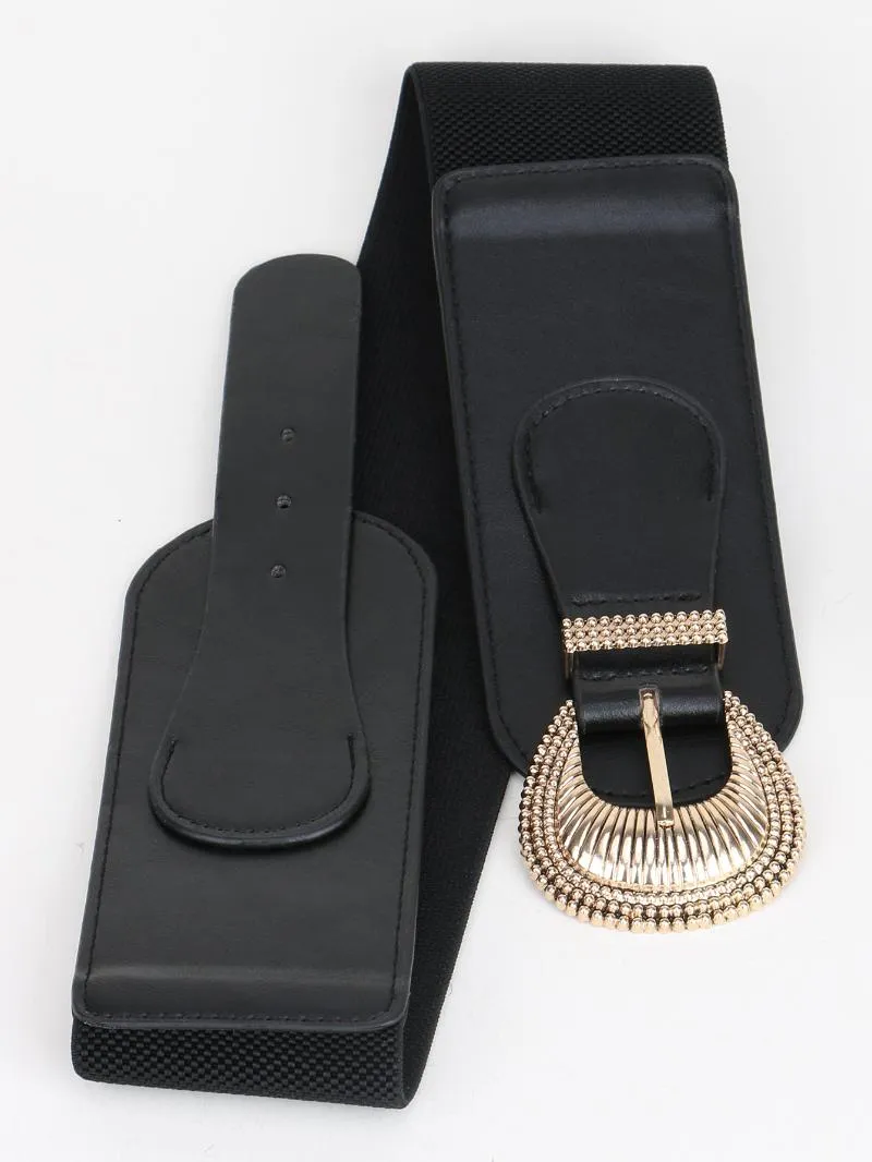 Vintage Stretch Belts With Adjustable Buckle For Womens Dress Shirts Black,  Gold, And Silver Waist Jewelry Accessories From Trousermen, $8.99