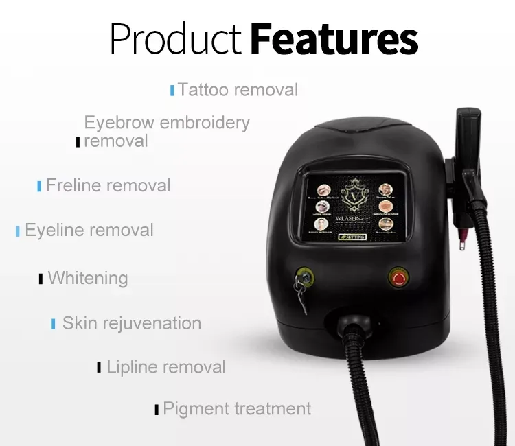 Beauté nd yag Laser Tattoo Removal Machine Picosecond Scar Spot Pigment Therapy Freckle Removal