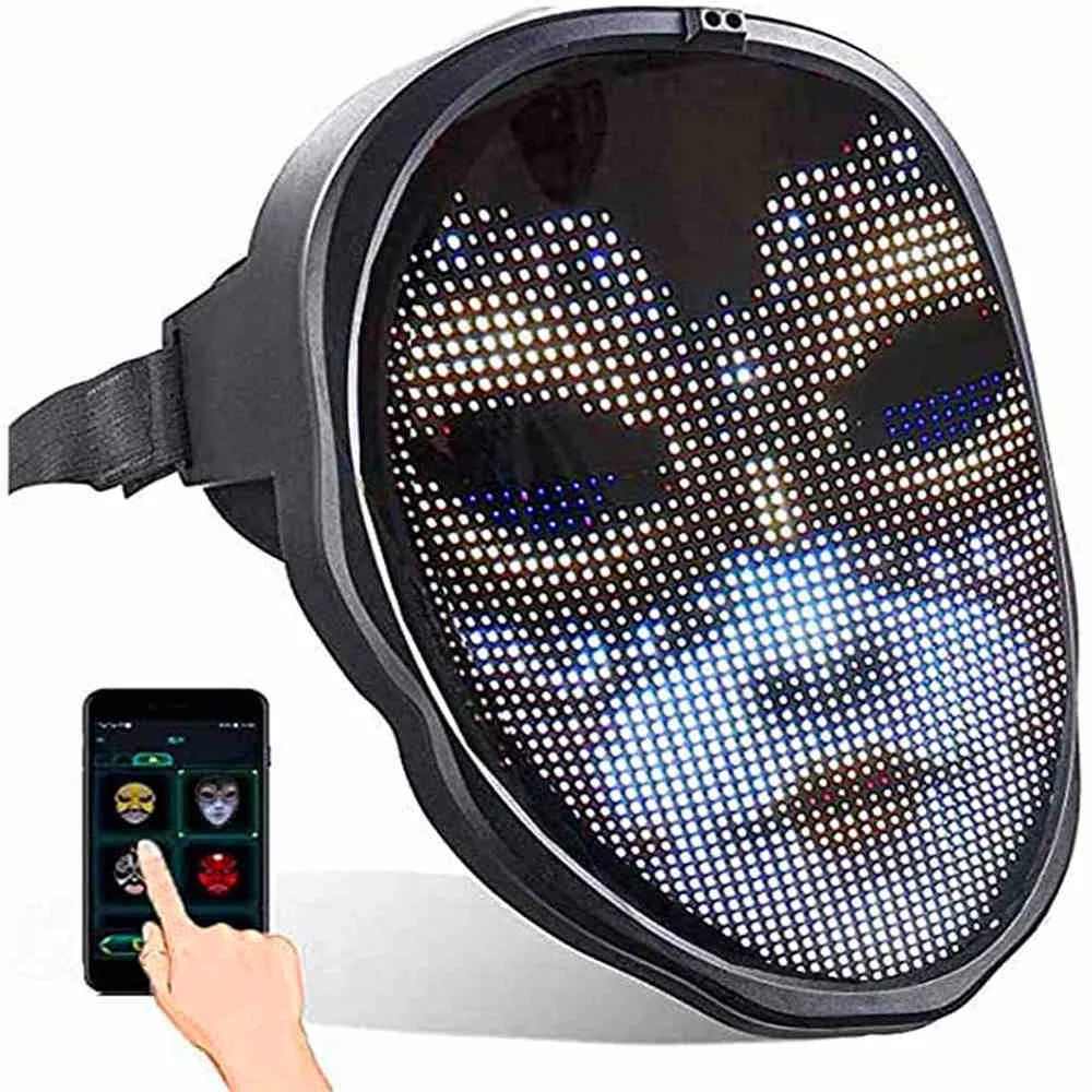 Masque LED Programmable ! Liv. Masque Lumineux Programmable GRATUITE