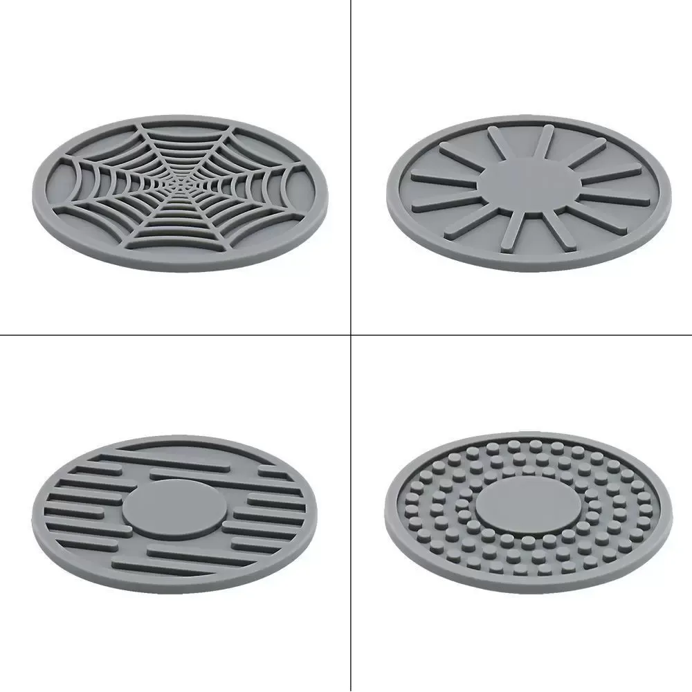 Anti-Slip Silicone Cup Holder Coasters Bottle Mats for Car Vehicle Interior Decor 4 Design FY5384 sxjul25