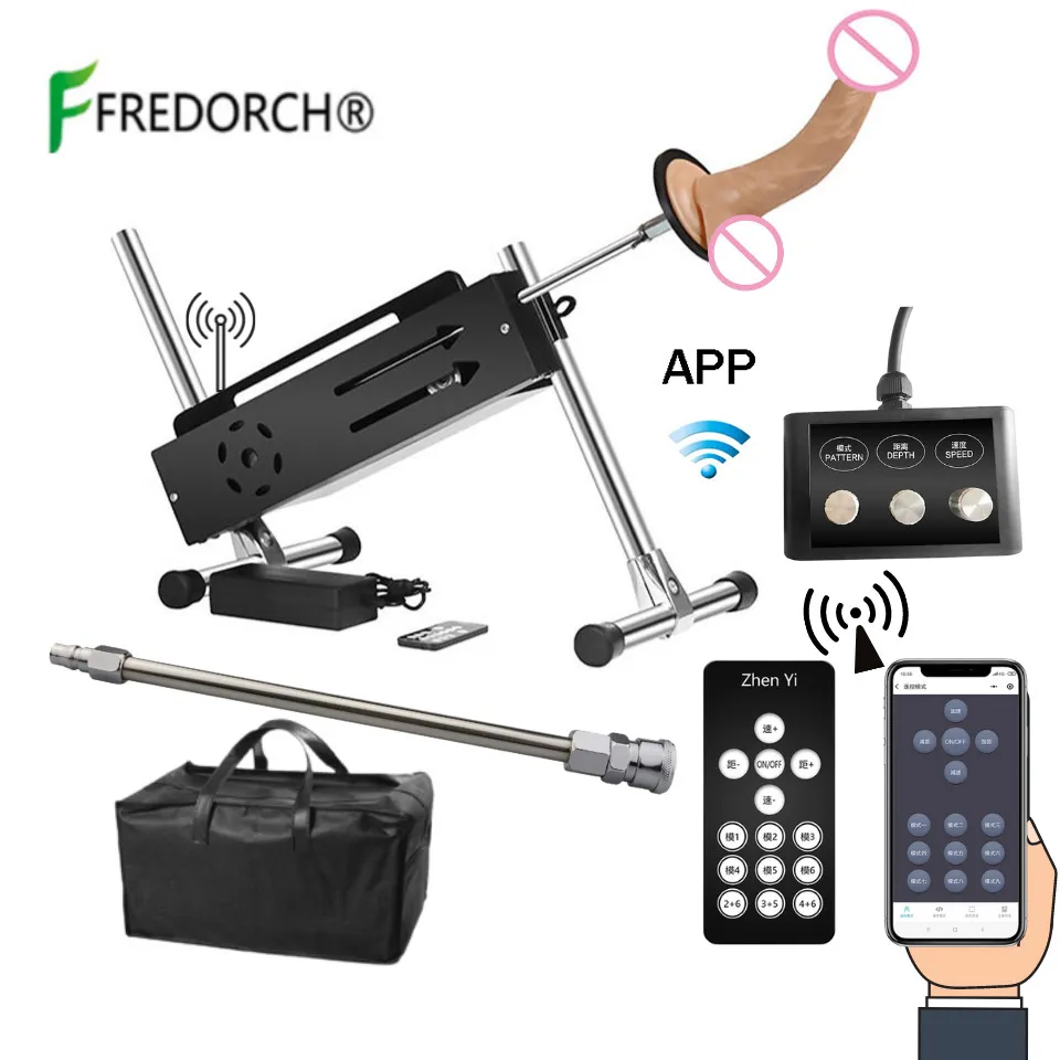 FREDORCH 120 W Machine sexy, App 3 contrôle Turbo Gear puissance amour Machine pour femmes homme adultes Masturbation pompe pistolet jouets