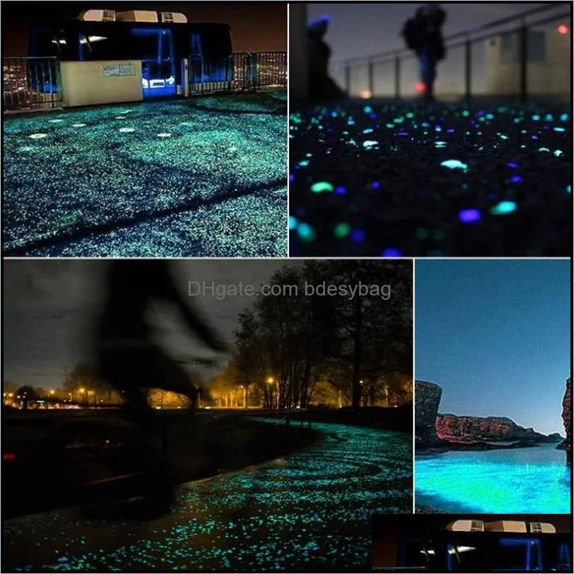 garden decorations 300pcs luminous pebbles walkway rock patio lawn yard decoration stone resin crafts cobblestone home decorgarden