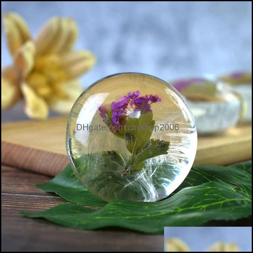 clear flower soap tea herbal  oils handmade natural bar soap moisturizing face & body cleanser pad12074