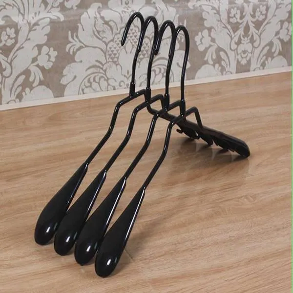 Clothing store dip plastic non - slip non - mark wide - shouldered adult clothes rack clothes rack