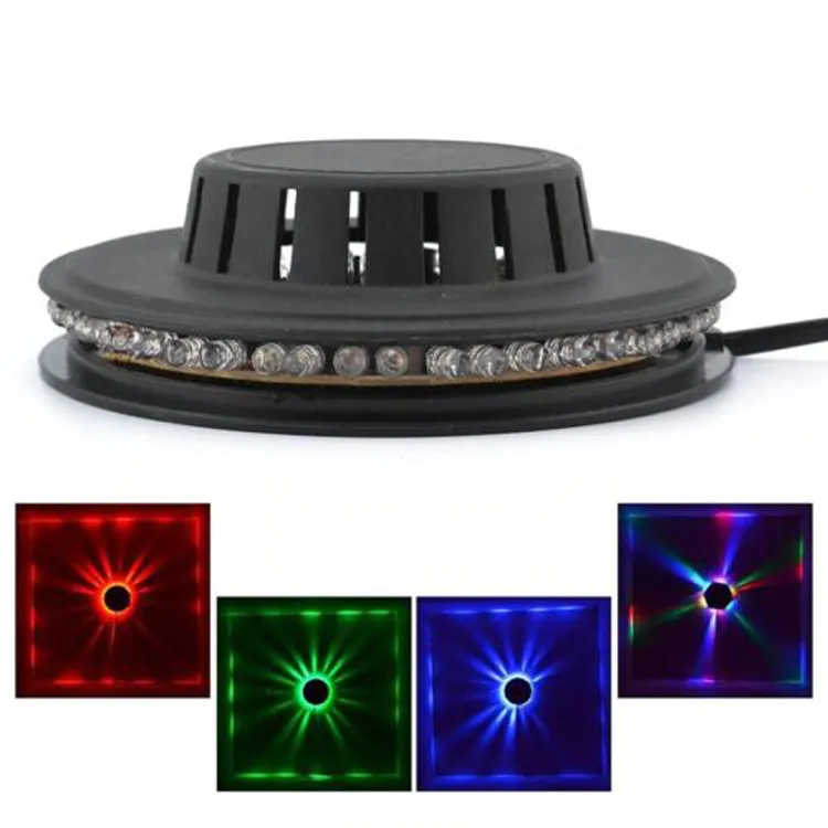 Luz de festa led rgb auto rotativa iluminação de palco de girassol para ktv bar casamento boate discoteca luz de palco de festa