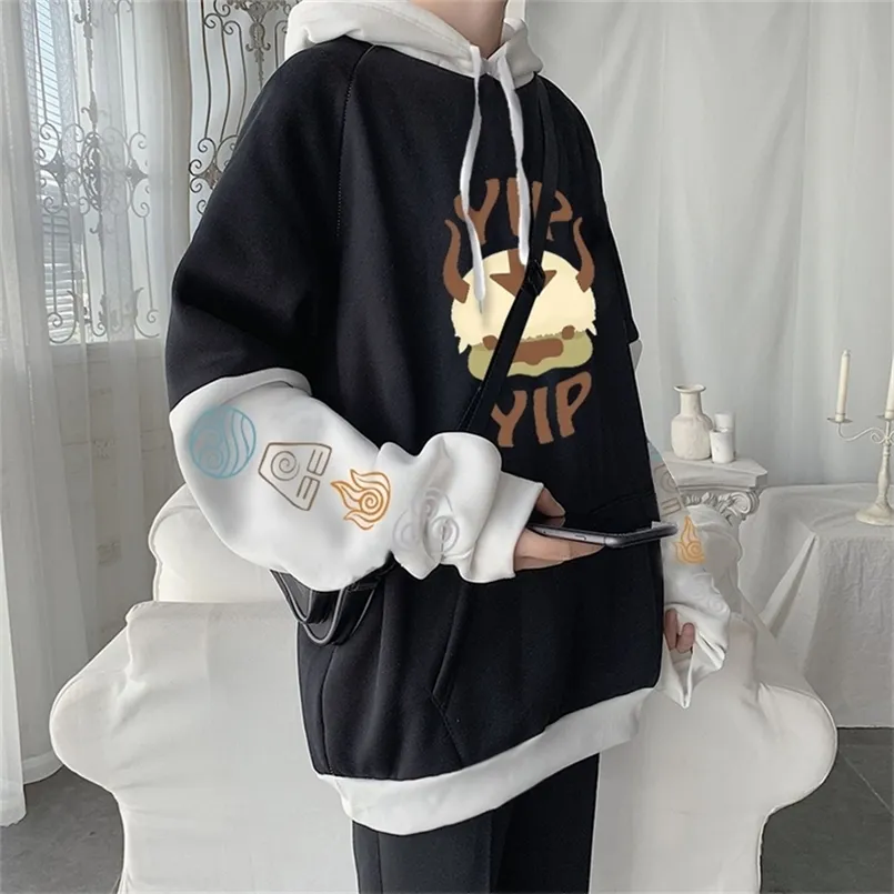 Moletom com capuz masculino kawaii anime avatar appa cartoon 220823