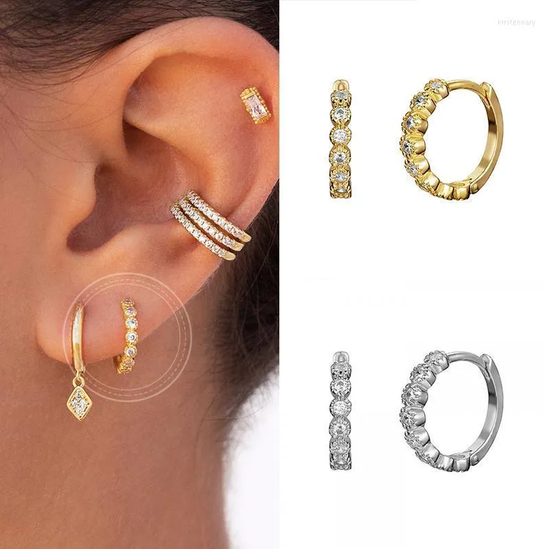 Hoop Huggie Koreaanse mode y2k kleine oorbellen voor vrouwen eenvoudige gouden ronde ketting slangcirkel sieraden cadeau shoop kirs22