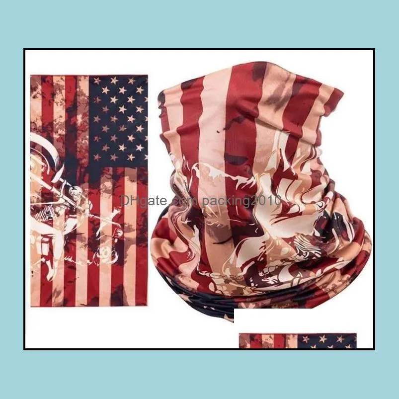 america flag masks sports masks scarf bicycle half face cover design face shield cycling outdoor face masks waterproof head scarf