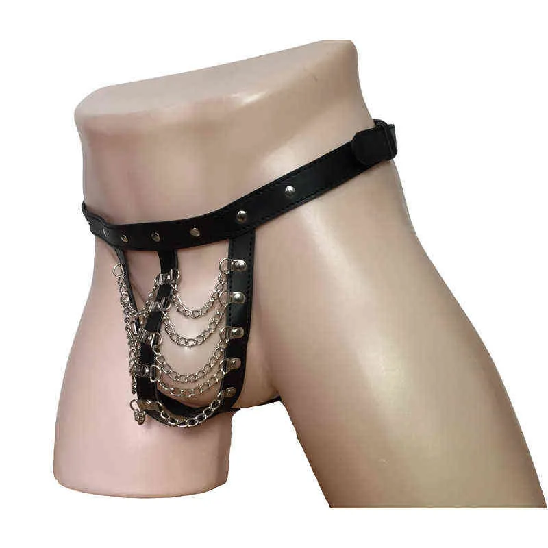 naked women sexy lingerie Sexy Lingerie For Men Faux Leather Drape Chain Pouch... From Wangcai10,  $12.33