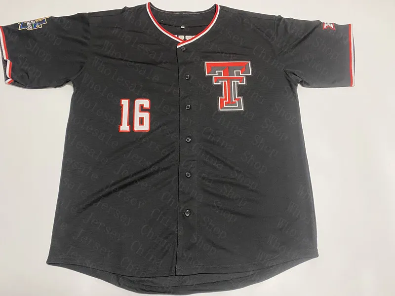 Texas Tech TTU NCAA All Red Baseball Uniforms Customizable With Owen Washburn Josh Jung Jace Cole Stilwell Ty Coleman Andrew Morris Murrell Drew Reynolds Brandon Birdsell And Hudson In White From Gemm...