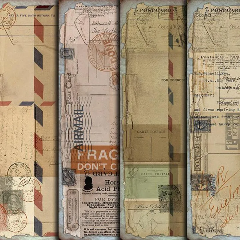 Wrap Panalisacraft Junk Journal vintage post card scenariusz papierowy dekoracja