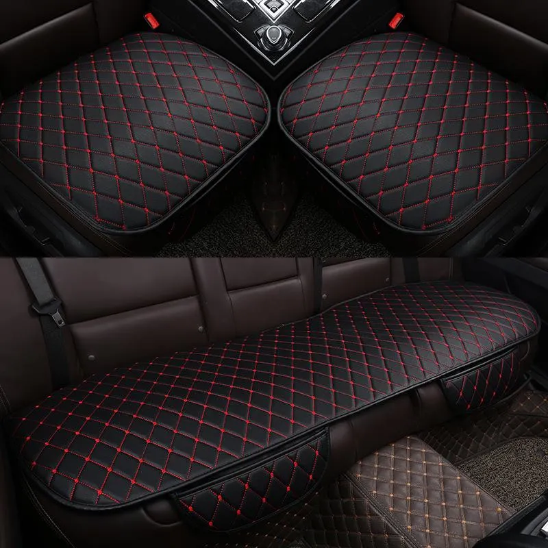 Capas de assento de carro capa de couro universal Conjunto traseiro traseiro traseiro de almofada automática Cadeira automática Protetor Pad Pad Interior Acessoriescarcar