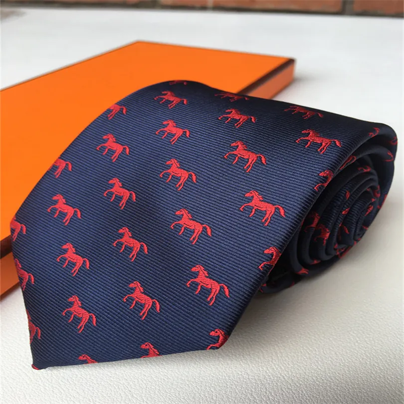 New Designer 100 Cravatta Cravatta di seta Nero Blu Jacquard tessuta a mano per uomo Matrimonio Casual e busines Ely Borsa louiselies vittonlies SL55