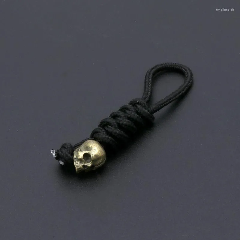 Keychains Skeleton Skull Pendant Woven Rope Umbrella Mountaineer Survival Key Chain UnisexKeychains Emel22