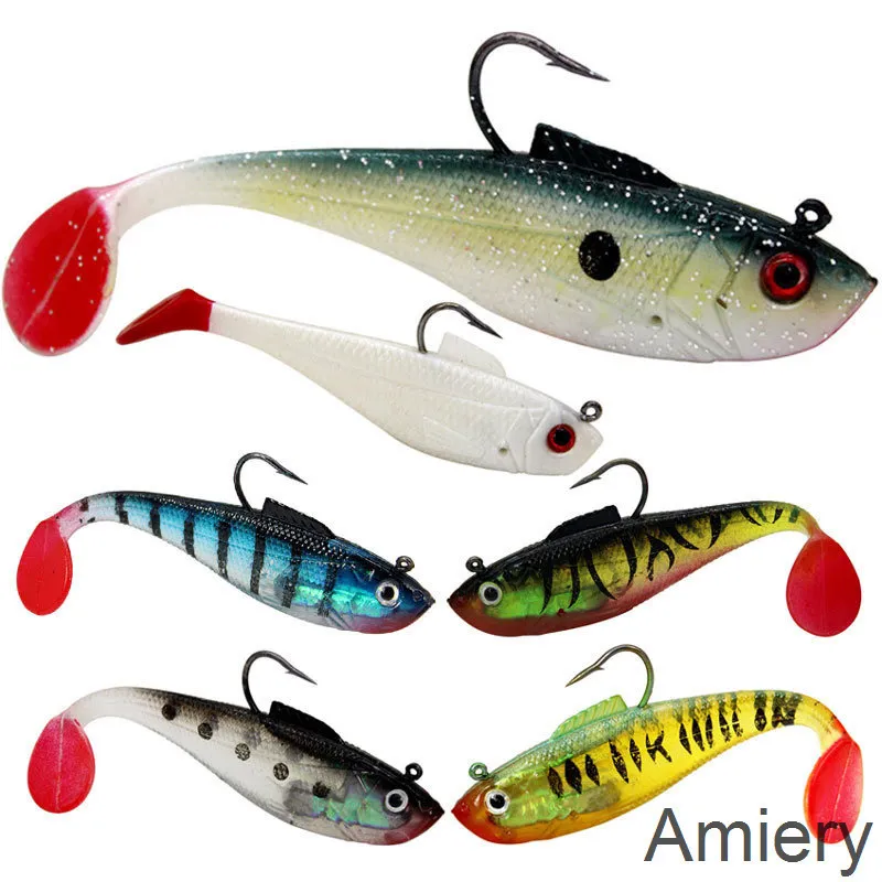 6-color Luya Bait Fishing Spoon Lures Submerged Soft Bait Hook Fish Shaped Sea Fishing False Bait New Lead Coated Fish Outdoor