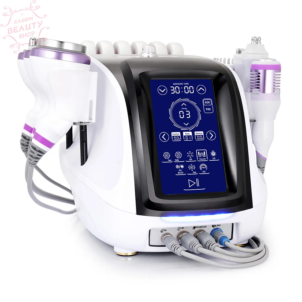 9 IN 1 40K Ultrasone Cavitatie RF Vacuüm Afslanken Vetverlies Bio Skin Lifting Machine