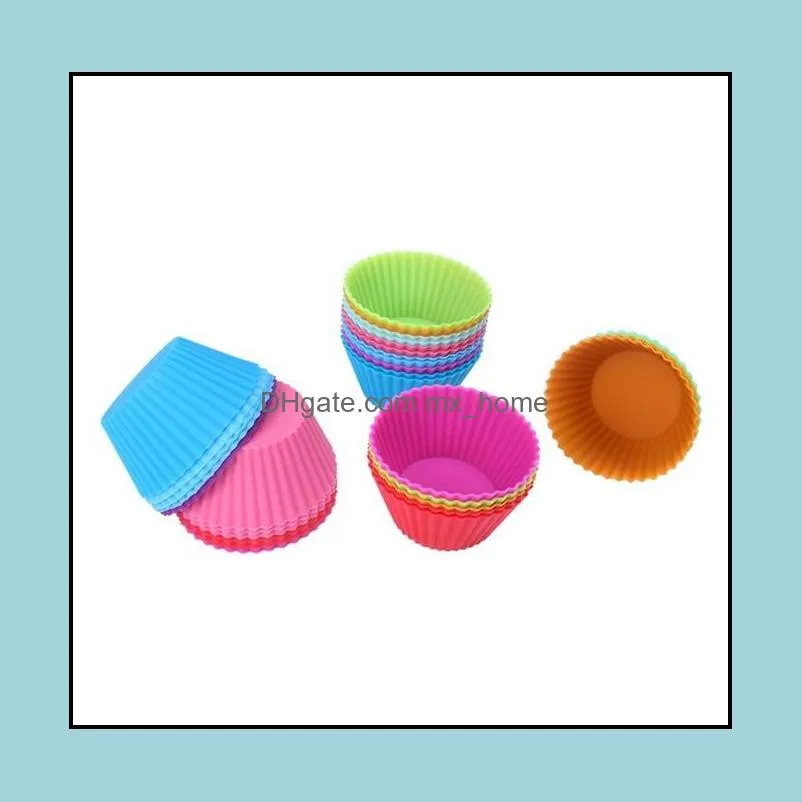 Cupcake Backformen Küche Esszimmer Bar Hausgarten Sile Muffin Cup Cake Liner Mod Case Maker Form Tablett Backen Jumbo Drop Lieferung 2021 8Nphb