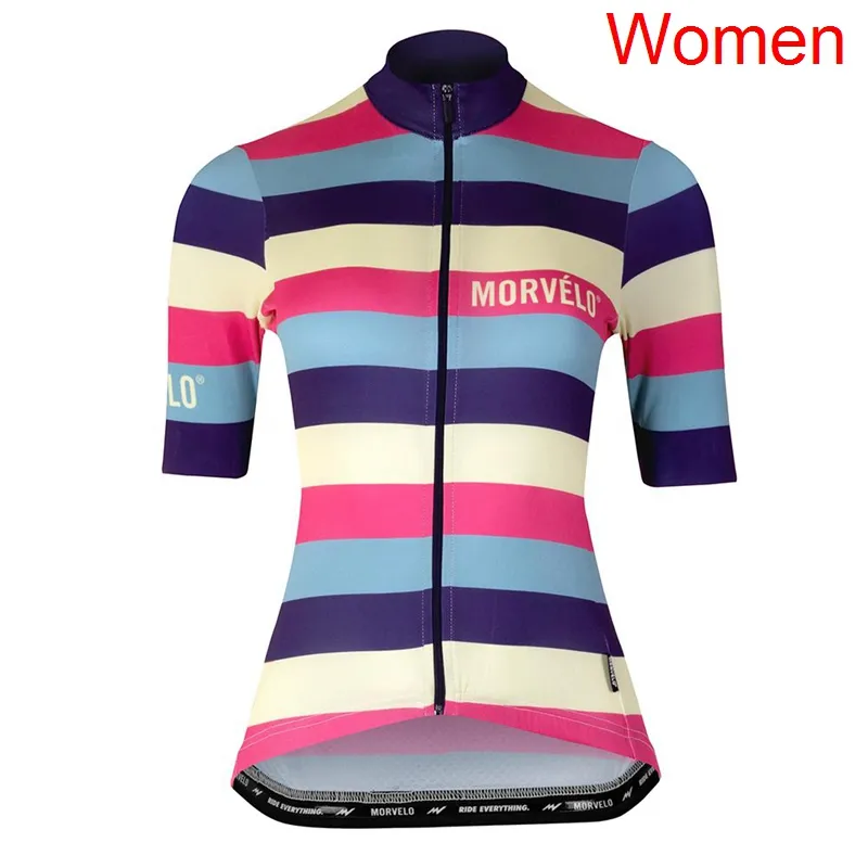 2022 Team MORVELO Femmes Maillot De Cyclisme Été Respirant À Manches Courtes Vtt Chemise À Séchage Rapide Vélo Tops Sports De Plein Air Uniforme Y22070207