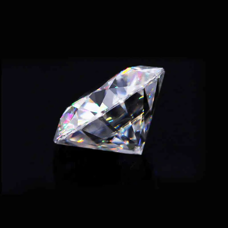 Piedras preciosas sueltas reales Piedras de moissanita G Color Forma redonda Diamante Corte brillante Gema cultivada en laboratorio para anillo de joyería a granel